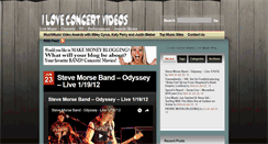 Desktop Screenshot of iloveconcertvideos.com